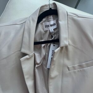 Steve Madden faux leather blazer
